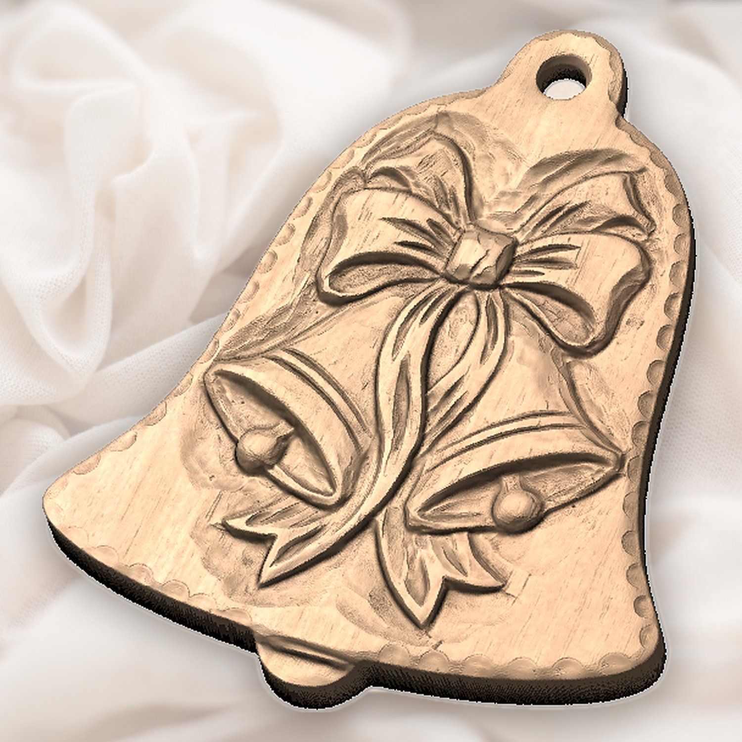 Christmas Bells Ornament CNC Relief STL bas-relief STL — view 6