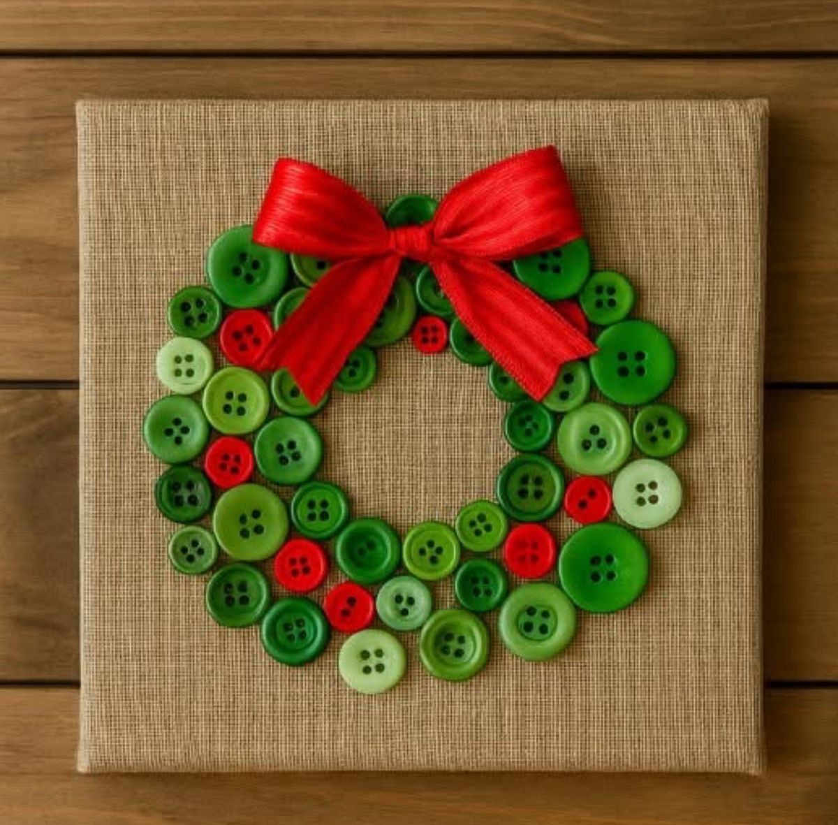 Christmas Button Wreath CNC Relief STL bas-relief STL — view 12