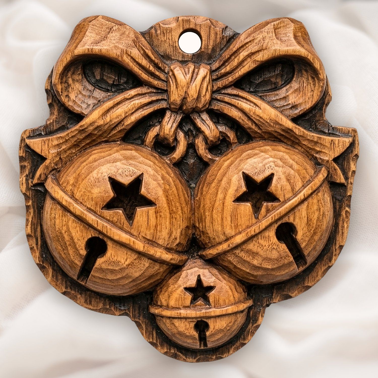 Christmas Jingle Bells Ornament CNC Relief STL bas-relief STL — view 4