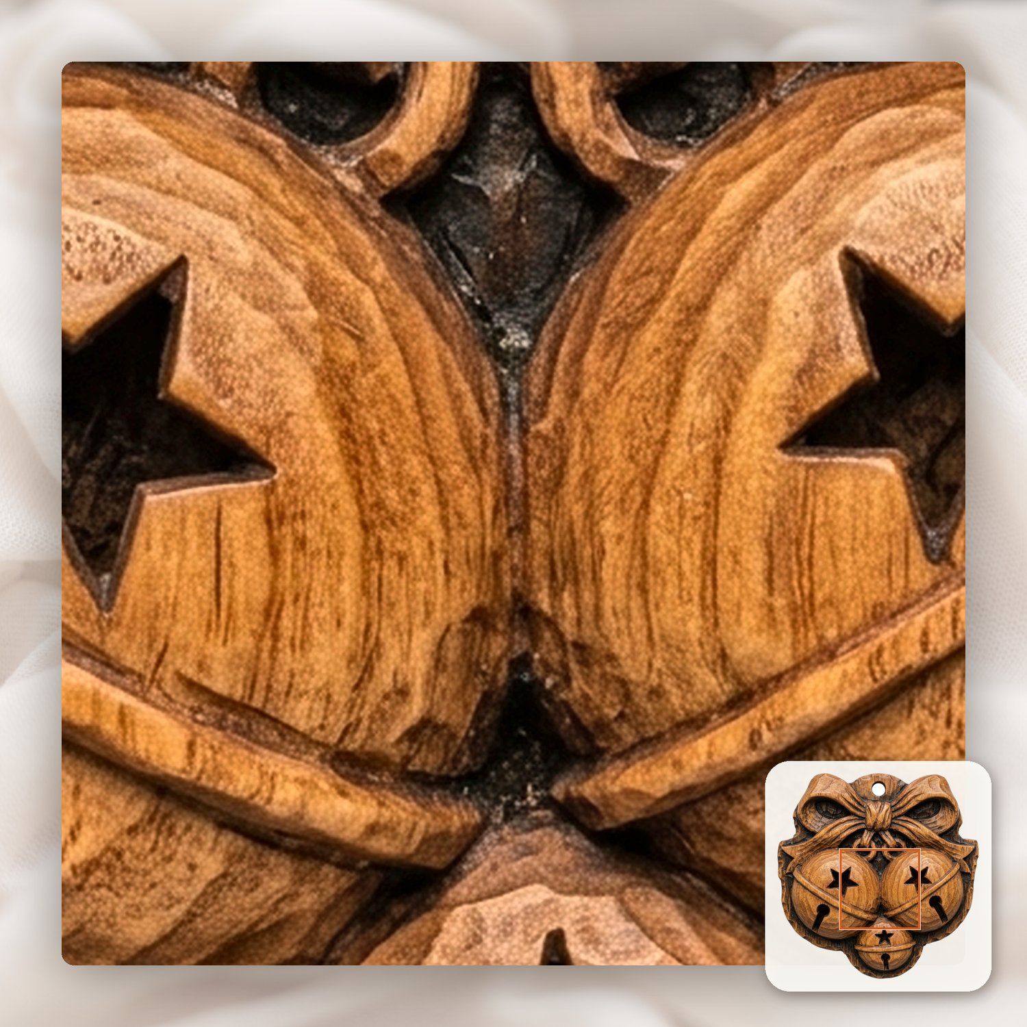 Christmas Jingle Bells Ornament CNC Relief STL bas-relief STL — view 12