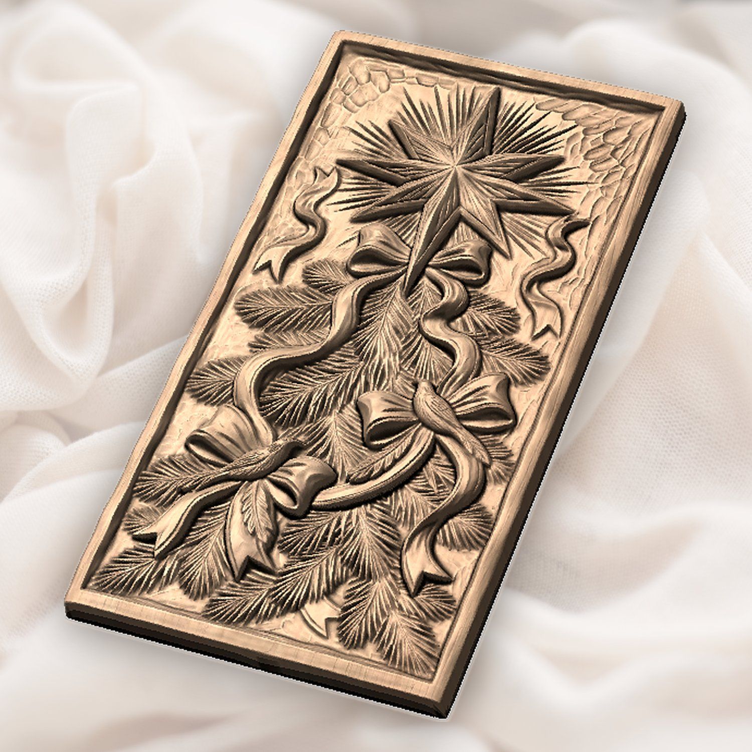 Christmas Tree Star CNC Relief STL bas-relief STL — view 5