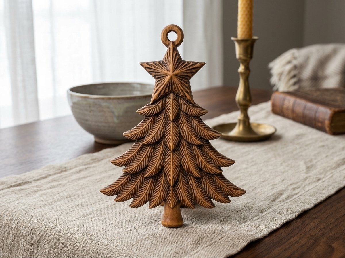 Christmas Tree Star Ornament CNC Relief STL bas-relief STL — view 13