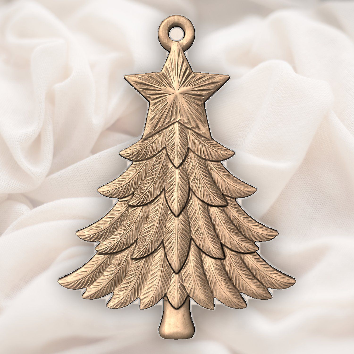 Christmas Tree Star Ornament CNC Relief STL bas-relief STL — view 5