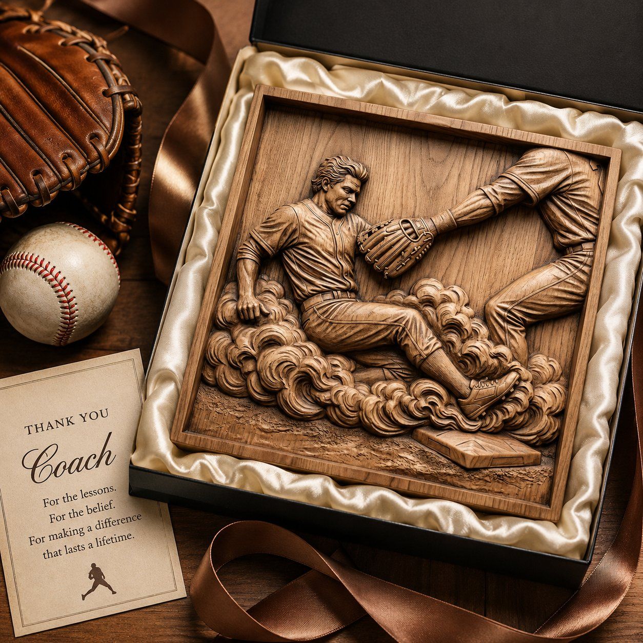 Classic Baseball Slide Home Plate CNC Relief STL bas-relief STL — view 8