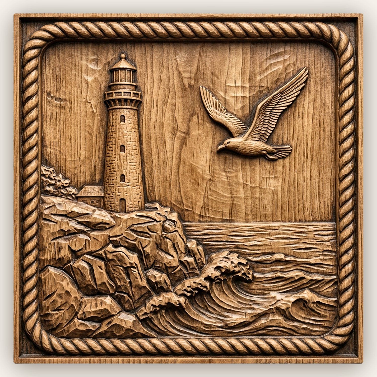 Coastal Lighthouse CNC Relief STL bas-relief STL design