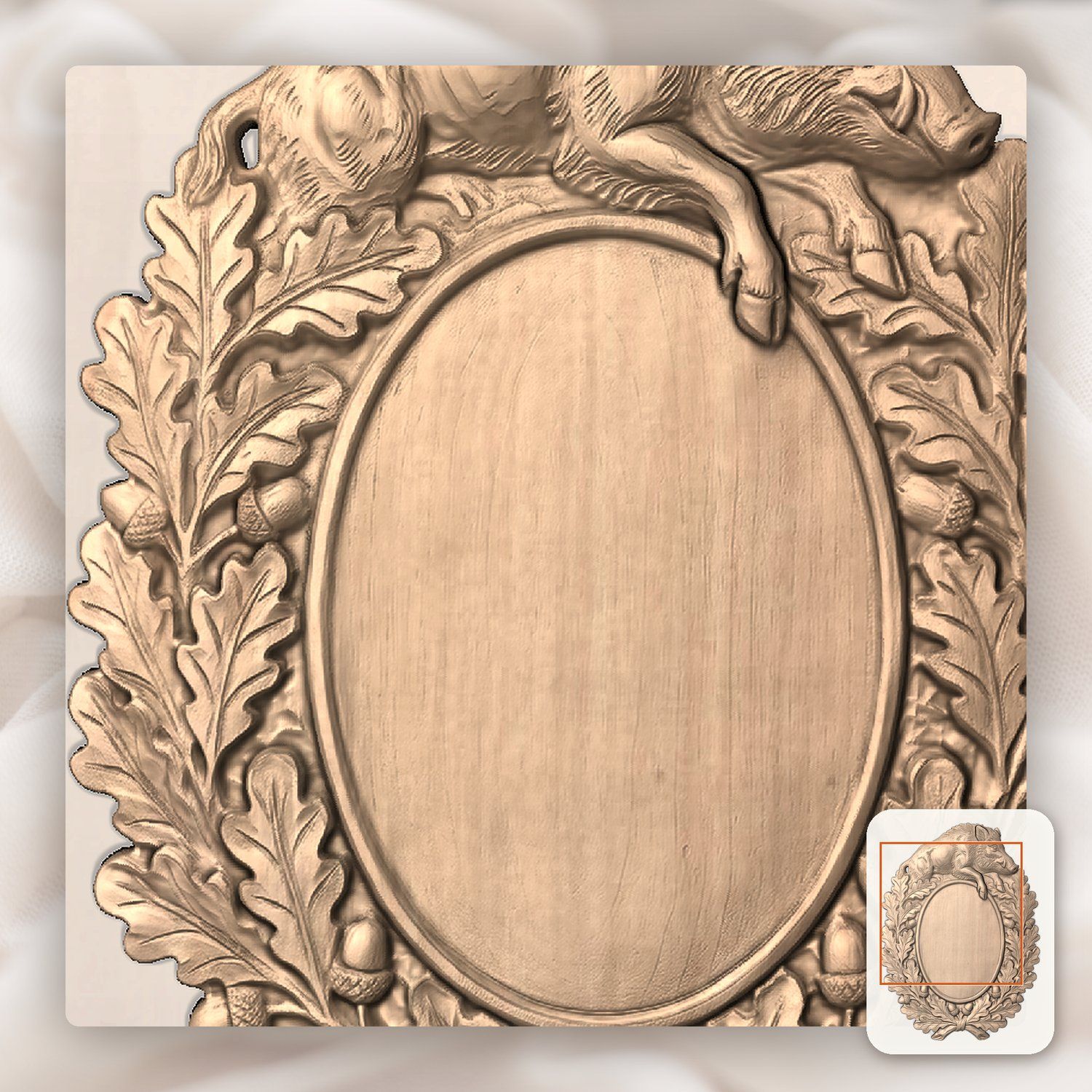 Cowboy Bucking Horse Trophy Shield CNC Relief STL bas-relief STL — view 7