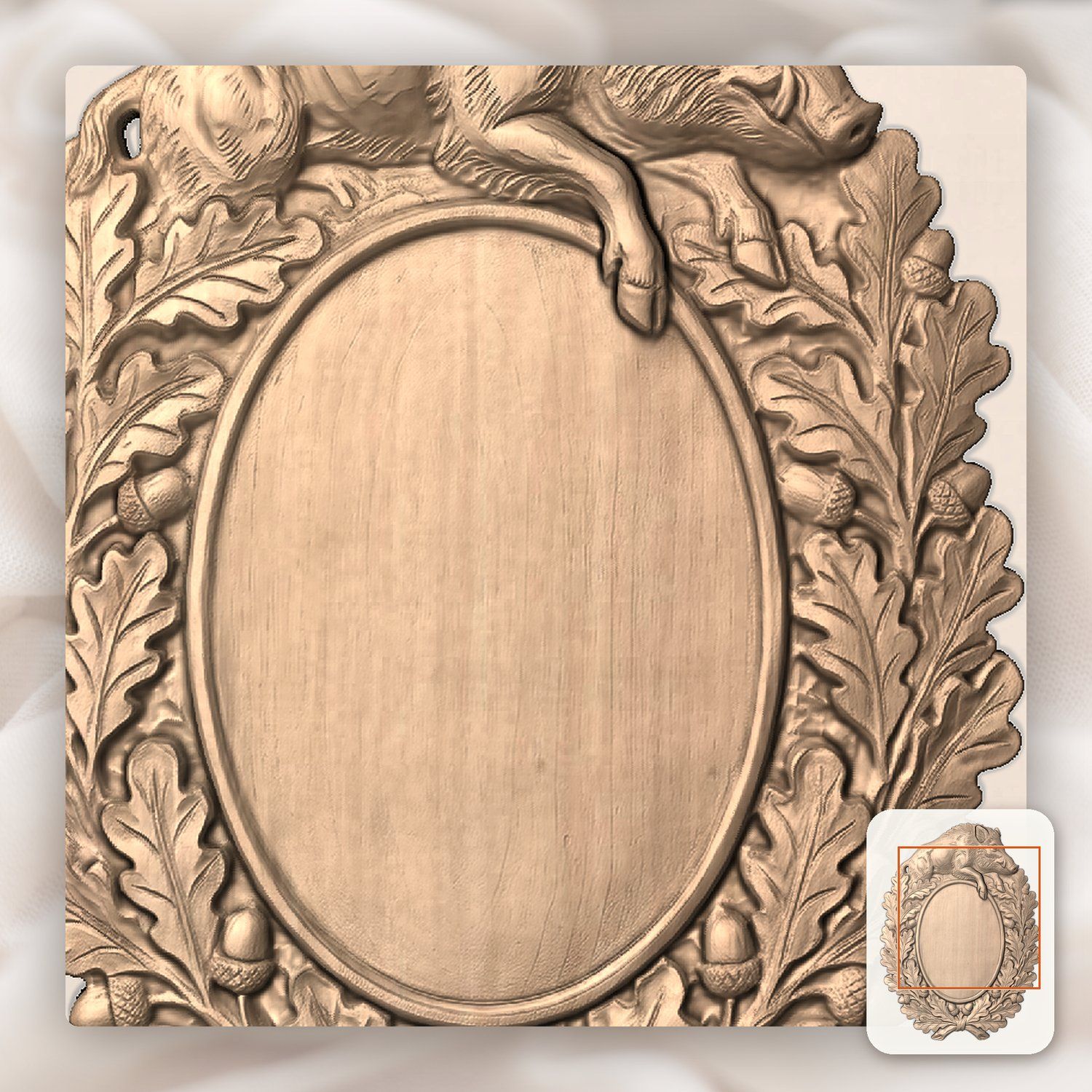 Cowboy Bucking Horse Trophy Shield CNC Relief STL bas-relief STL — view 8