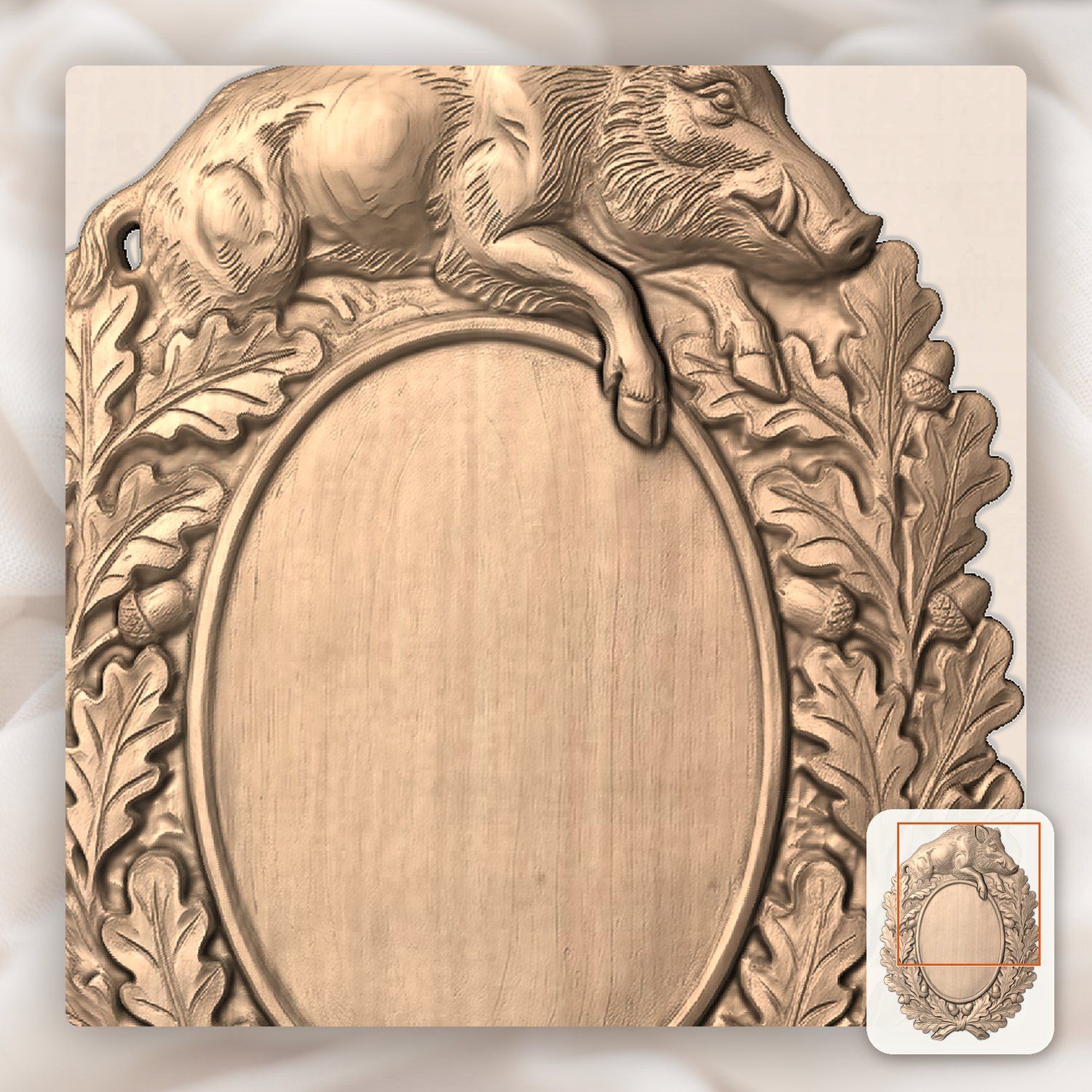 Cowboy Bucking Horse Trophy Shield CNC Relief STL bas-relief STL — view 9