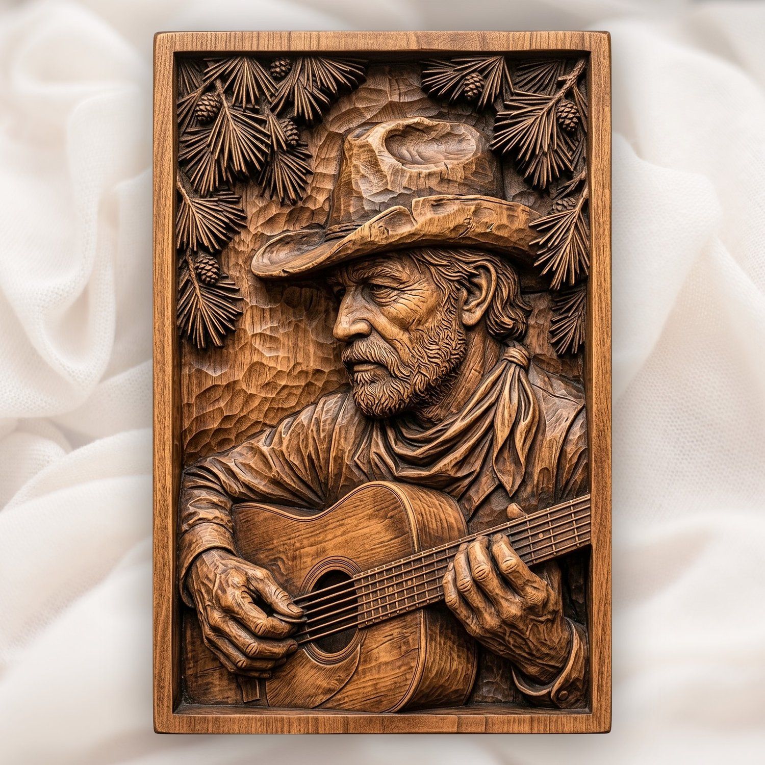 Cowboy Guitar Western CNC Relief STL bas-relief STL — view 13