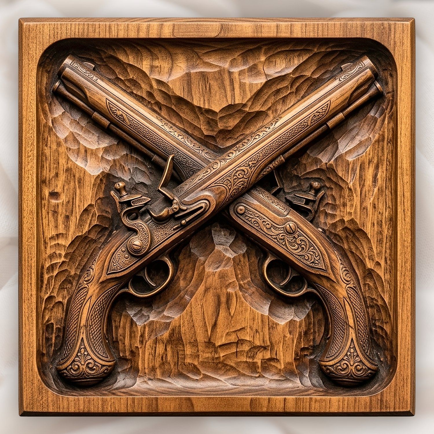 Pirate Flintlock Pistols CNC Relief STL bas-relief STL design