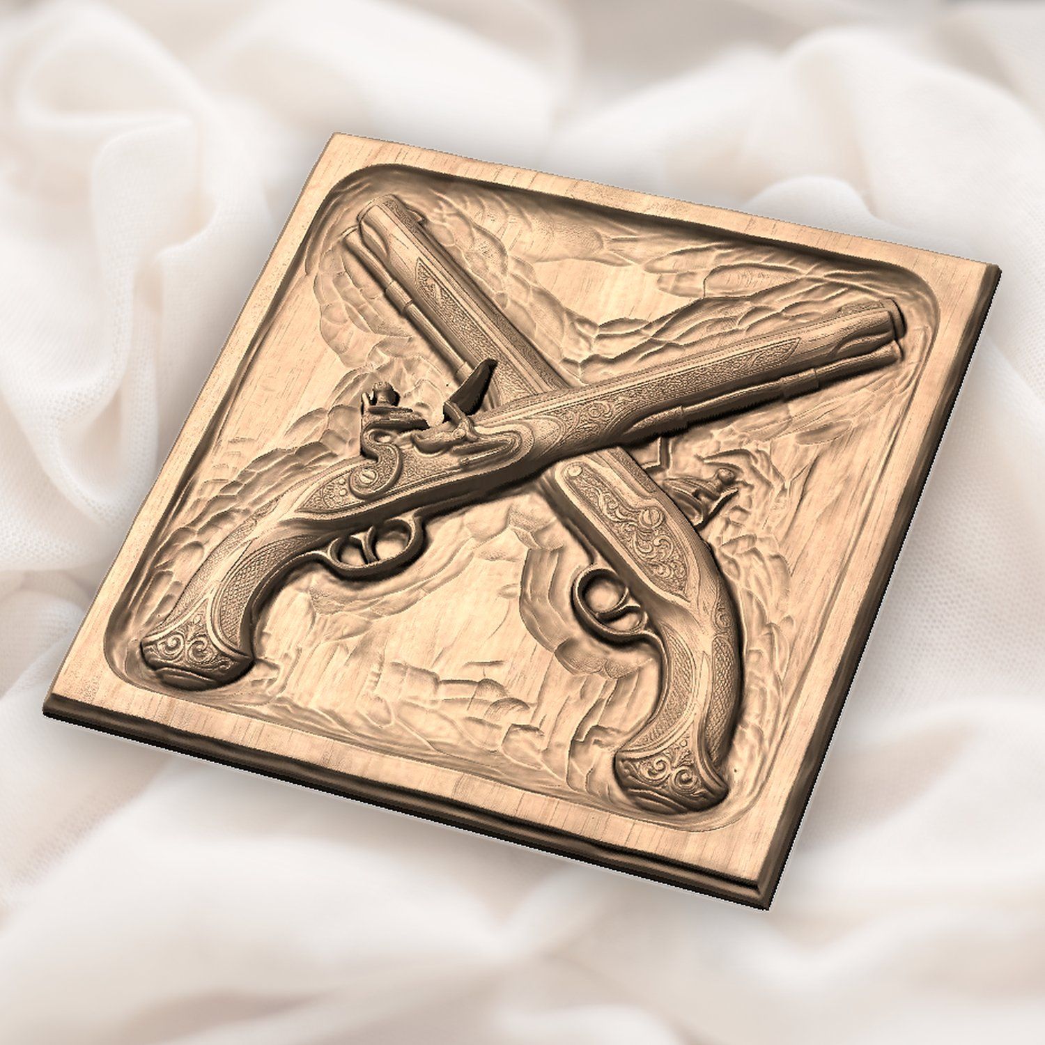 Pirate Flintlock Pistols CNC Relief STL bas-relief STL — view 5
