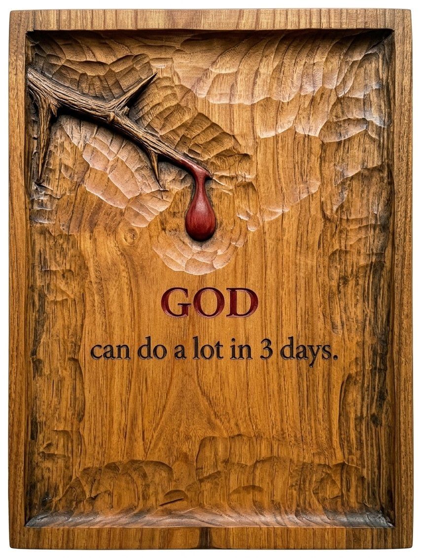 Crown of Thorns Christian Message CNC Relief STL bas-relief STL — view 12