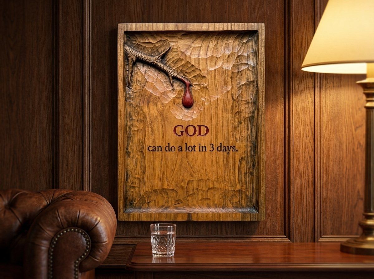 Crown of Thorns Christian Message CNC Relief STL bas-relief STL — view 14