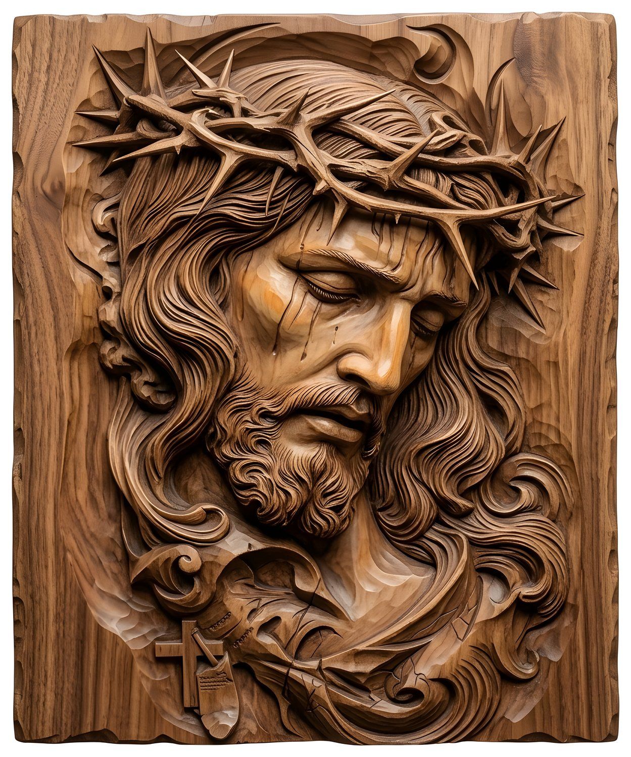 Crown of Thorns Jesus Passion CNC Relief STL bas-relief STL — view 12
