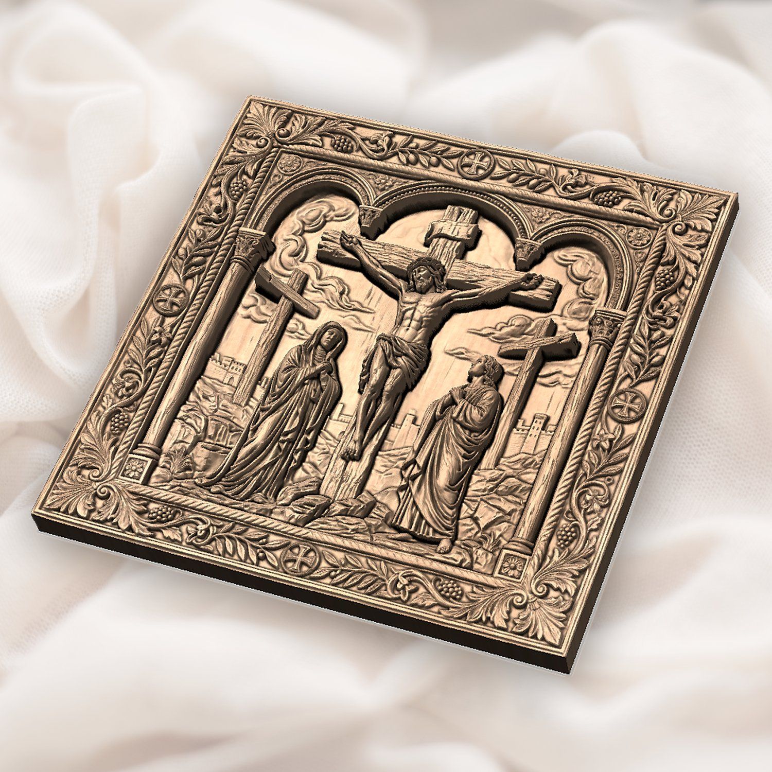 Jesus Dies on the Cross STL bas-relief STL — view 4