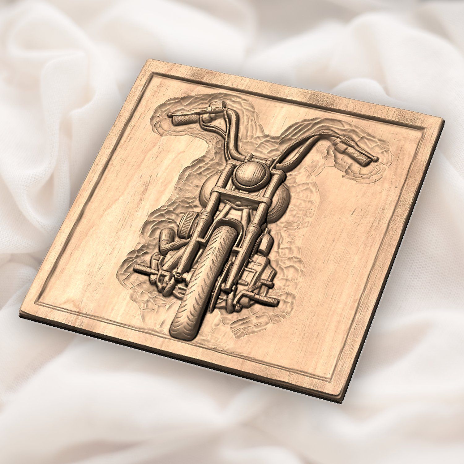Custom Chopper Motorcycle CNC Relief STL bas-relief STL — view 5
