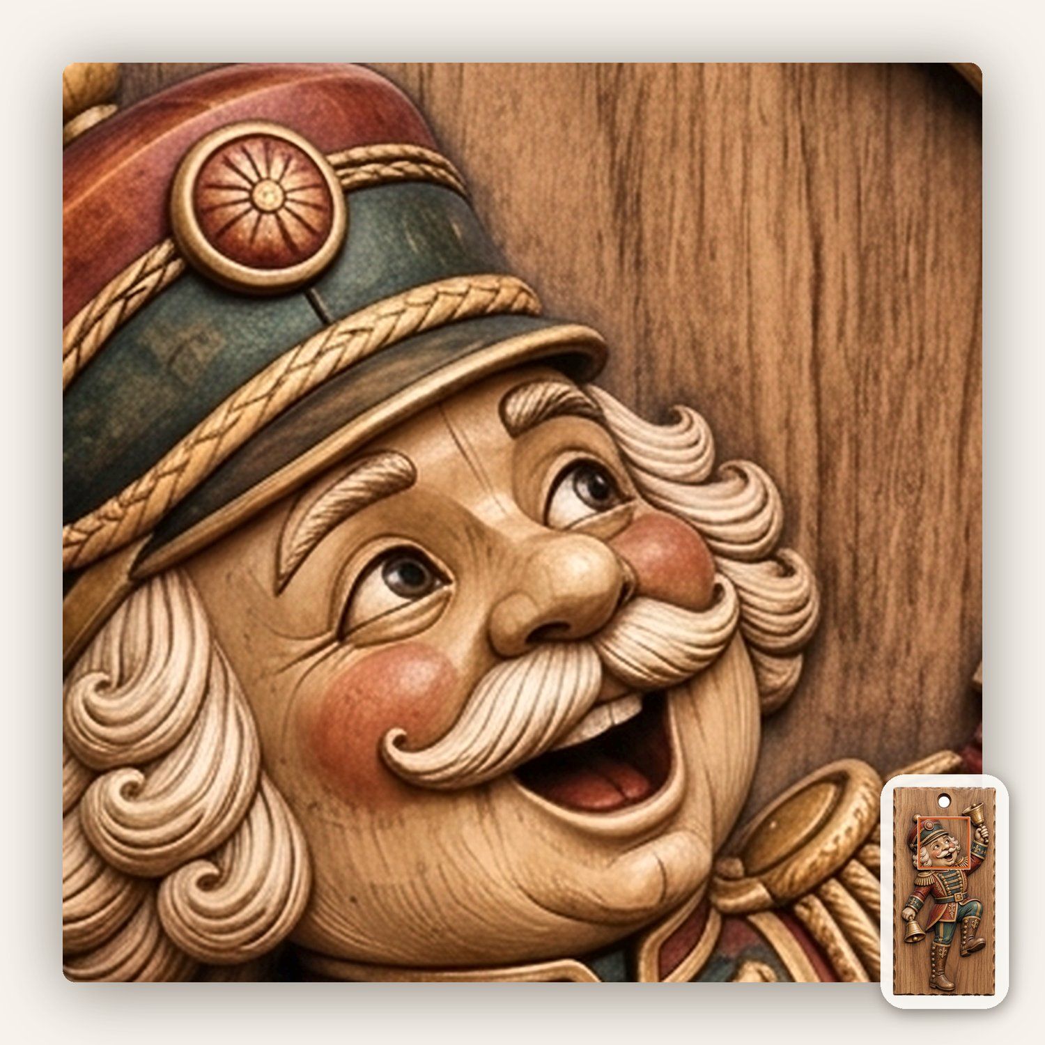 Dancing Nutcracker Bell Ringer CNC Relief STL bas-relief STL — view 12