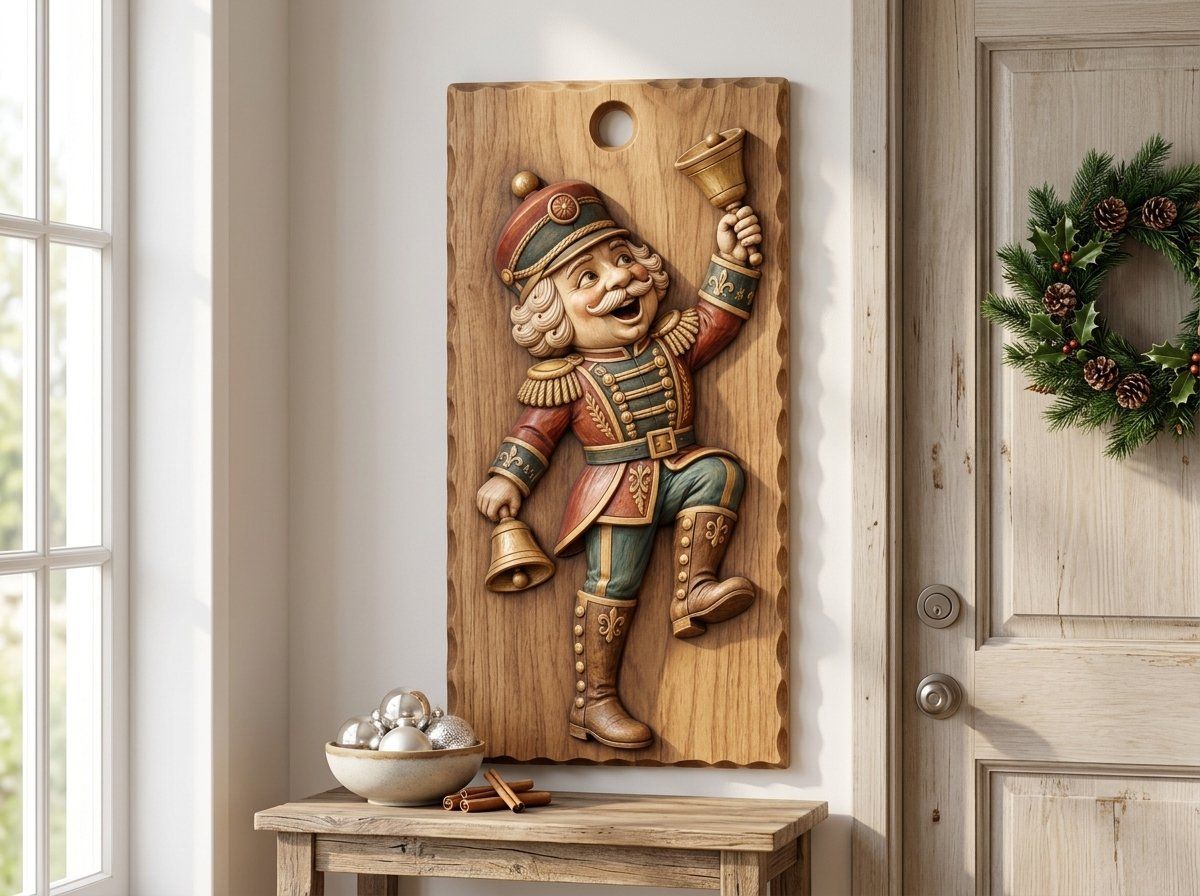 Dancing Nutcracker Bell Ringer CNC Relief STL bas-relief STL — view 14