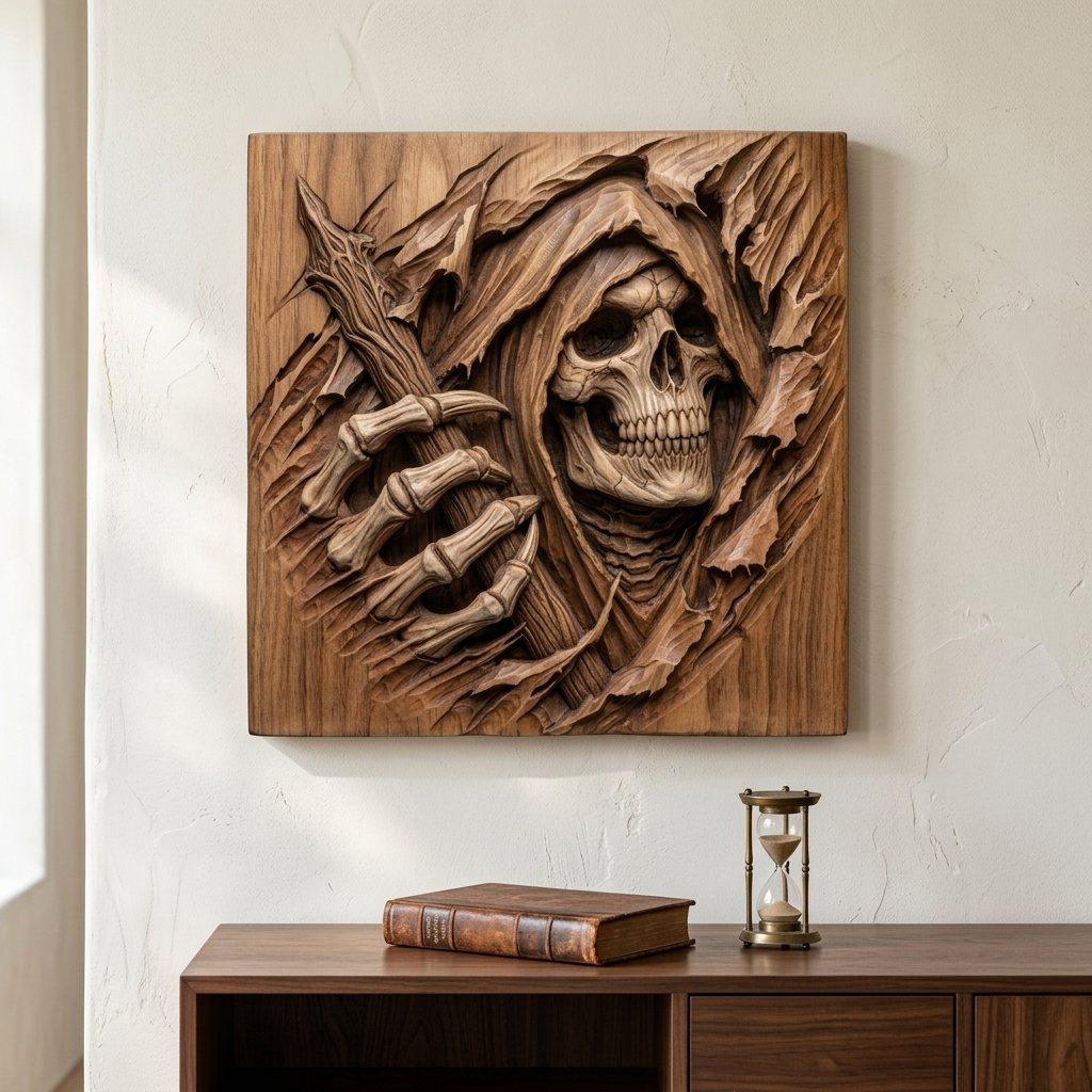 Dark Reaper Death Shroud CNC Relief STL bas-relief STL — view 5