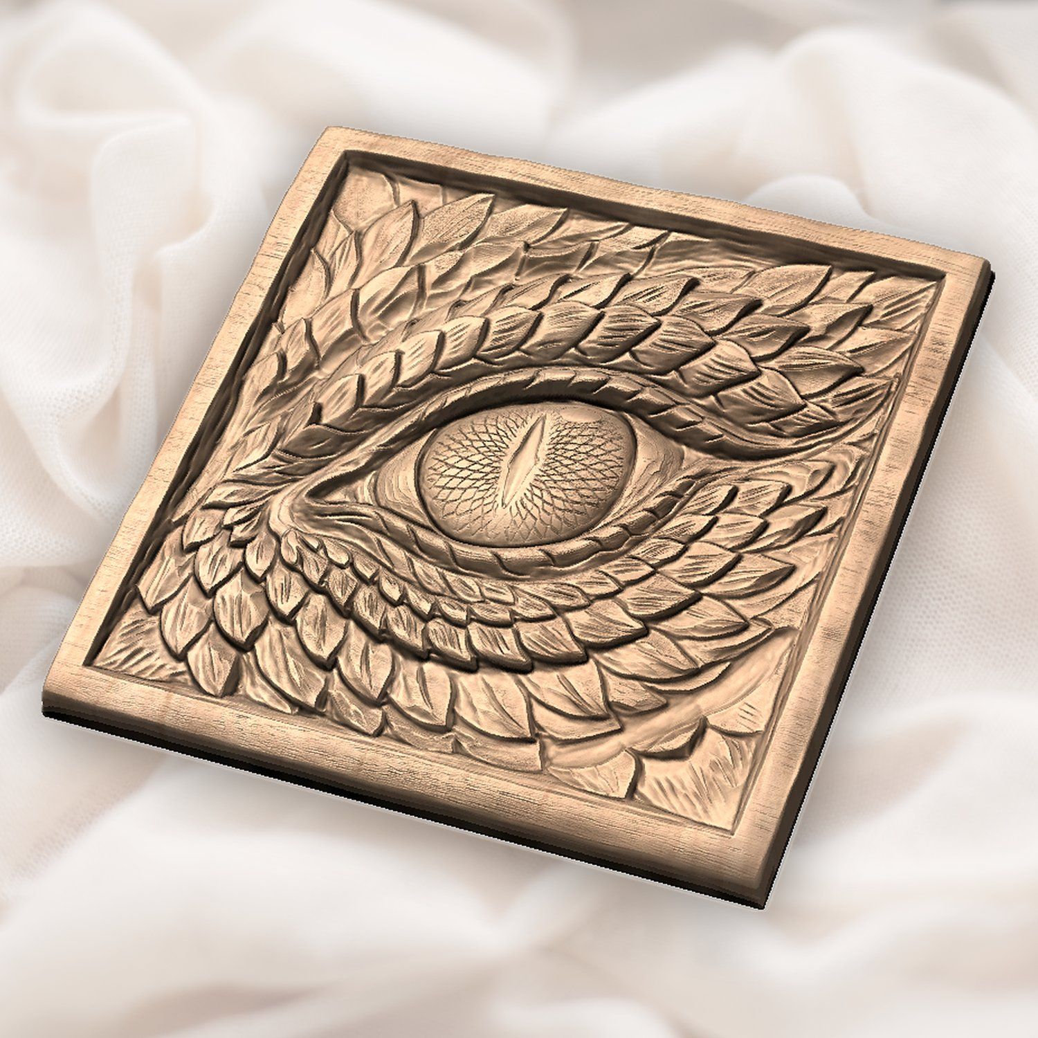 Dragon Eye Wood Carving CNC Relief STL bas-relief STL — view 6