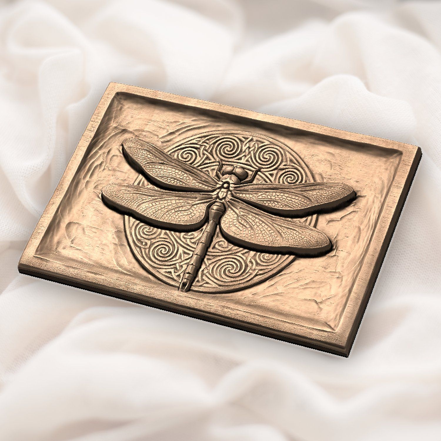 Dragonfly Celtic Moon Knotwork CNC Relief STL bas-relief STL — view 6