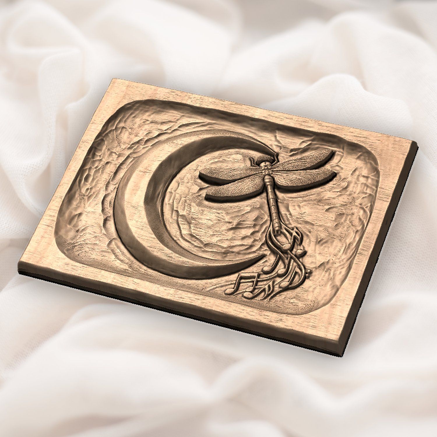 Dragonfly Moon Music CNC Relief STL bas-relief STL — view 6
