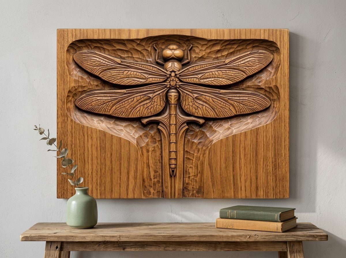 Dragonfly Sword Fantasy CNC Relief STL bas-relief STL — view 13