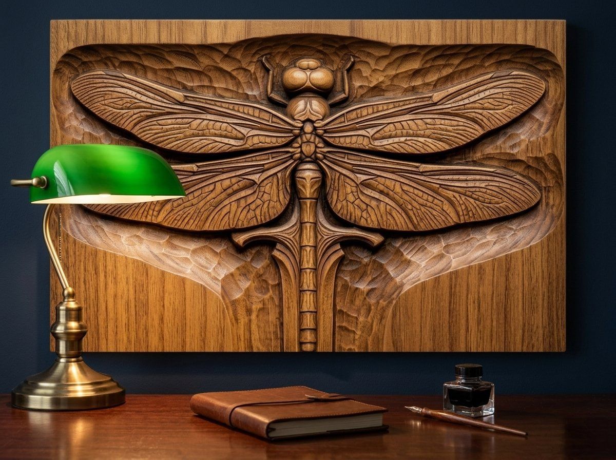 Dragonfly Sword Fantasy CNC Relief STL bas-relief STL — view 14