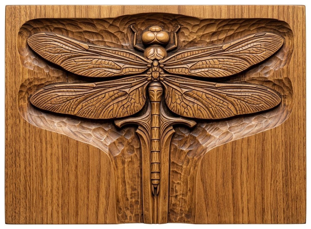 Dragonfly Sword Fantasy CNC Relief STL bas-relief STL — view 4