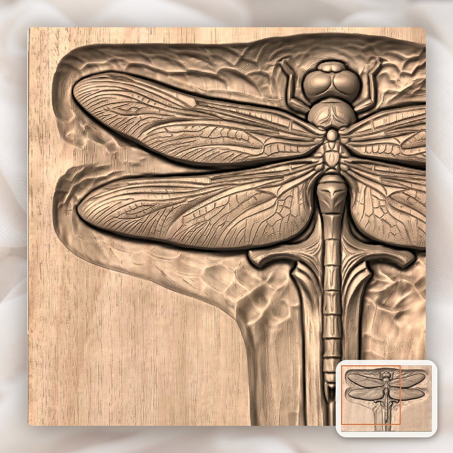 Dragonfly Sword Fantasy CNC Relief STL bas-relief STL — view 8
