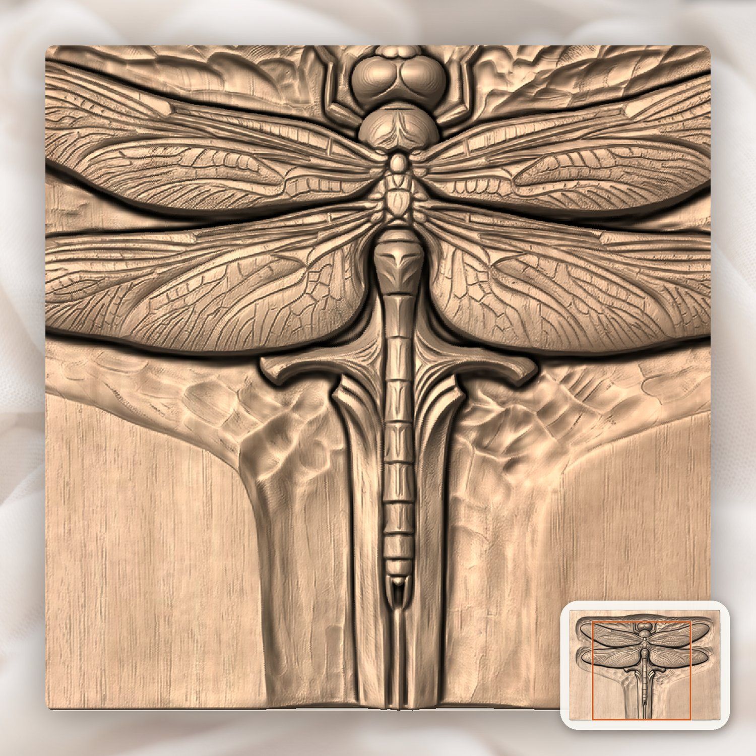 Dragonfly Sword Fantasy CNC Relief STL bas-relief STL — view 10