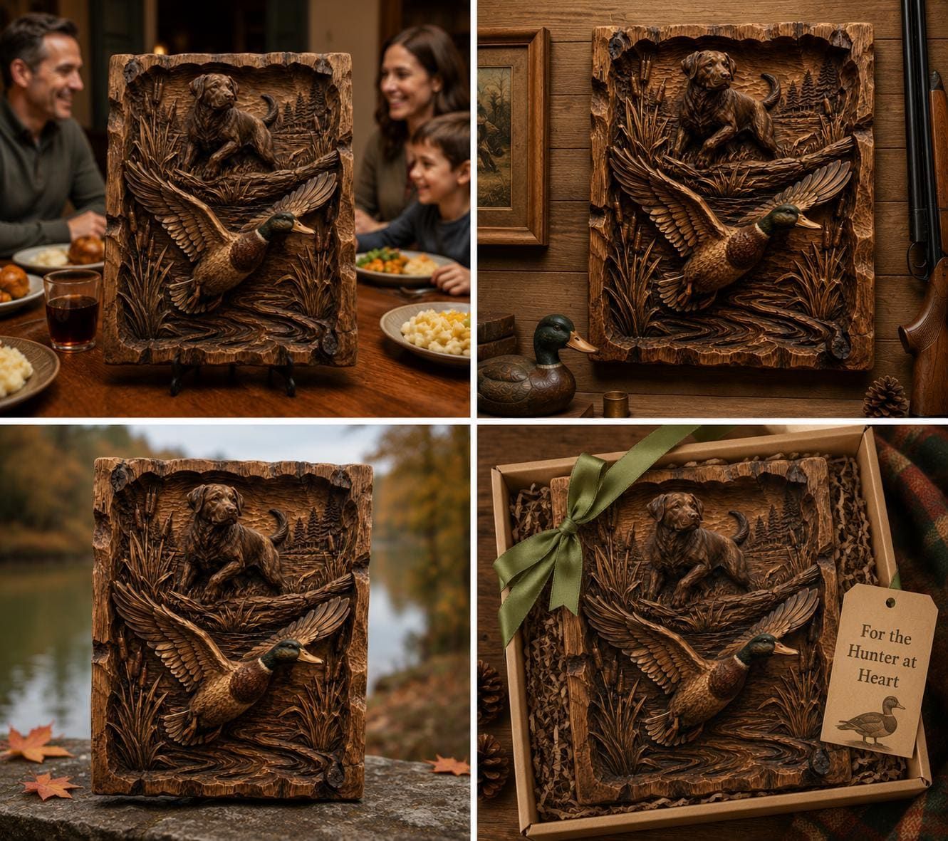 Duck Hunting Dog Relief bas-relief STL — view 9