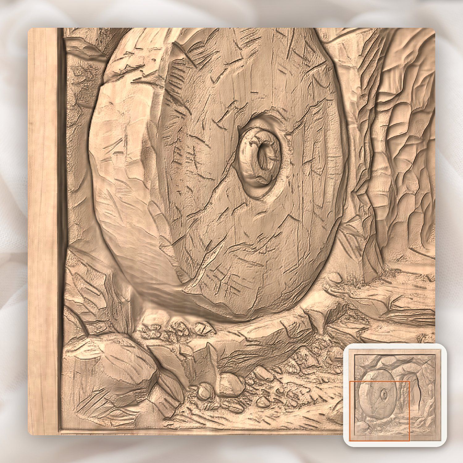 Empty Tomb Resurrection Scene CNC Relief STL bas-relief STL — view 10