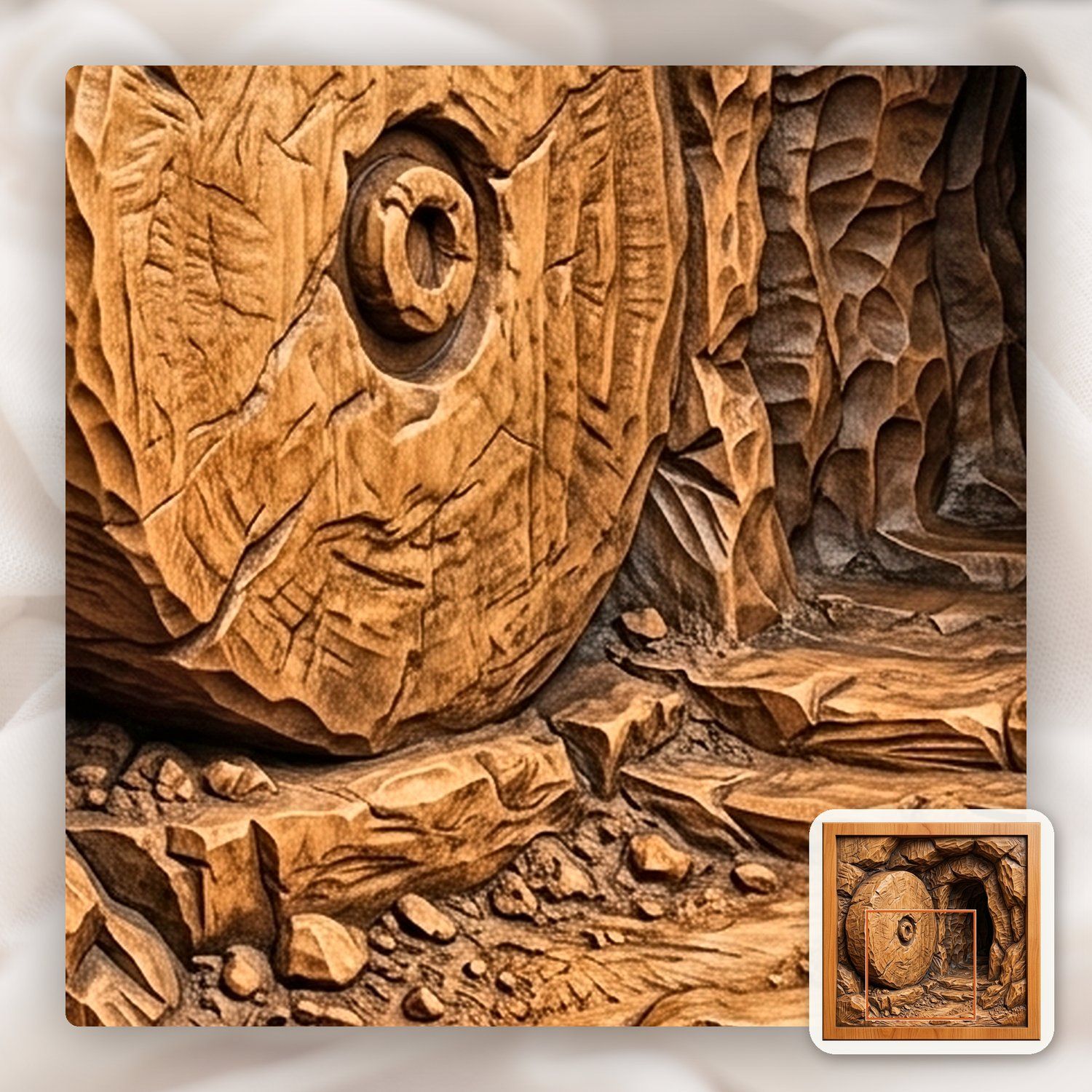 Empty Tomb Resurrection Scene CNC Relief STL bas-relief STL — view 11