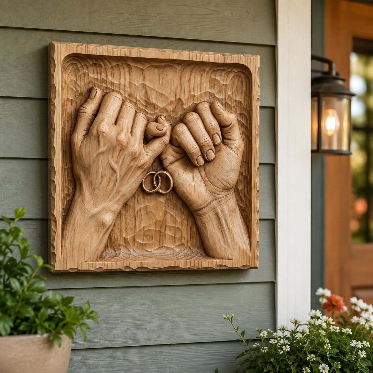 Eternal Bond Pinky Promise Wedding Rings CNC Relief STL bas-relief STL — view 6