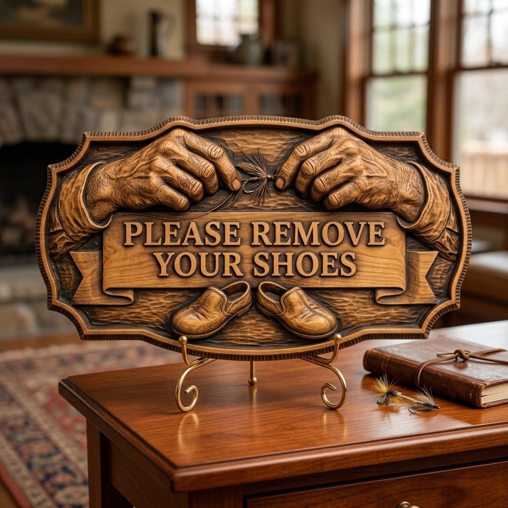 Fishing Remove Shoes CNC Relief STL bas-relief STL — view 14