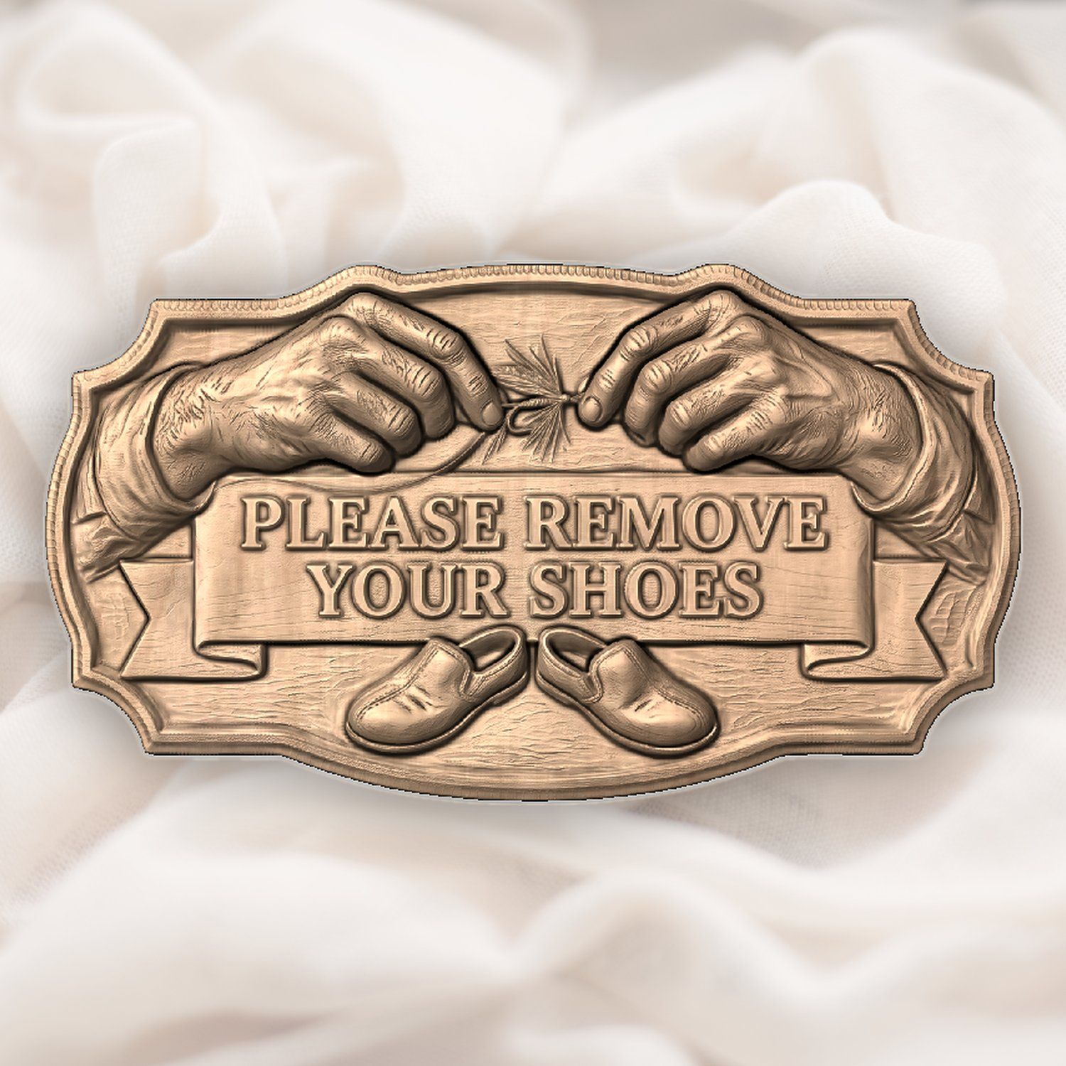 Fishing Remove Shoes CNC Relief STL bas-relief STL — view 4