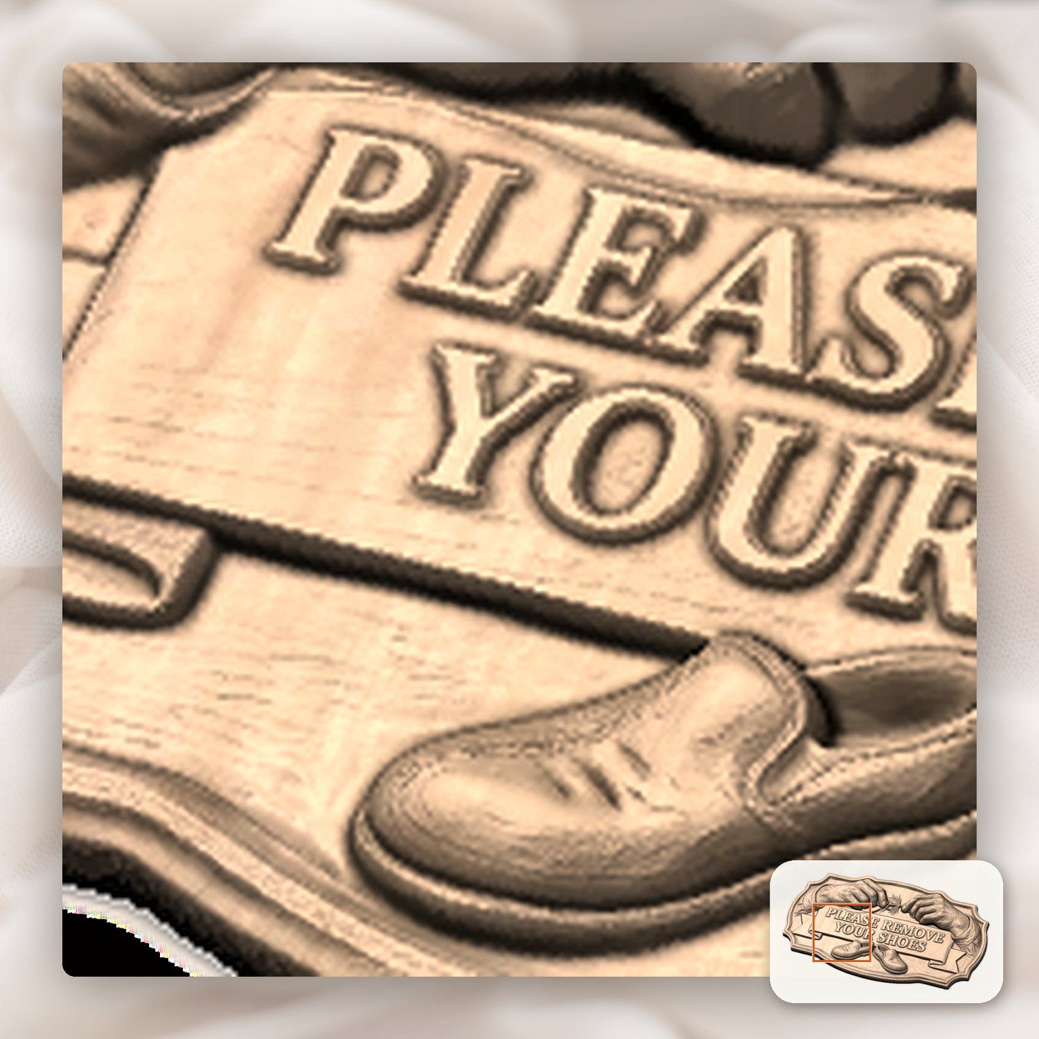 Fishing Remove Shoes CNC Relief STL bas-relief STL — view 10