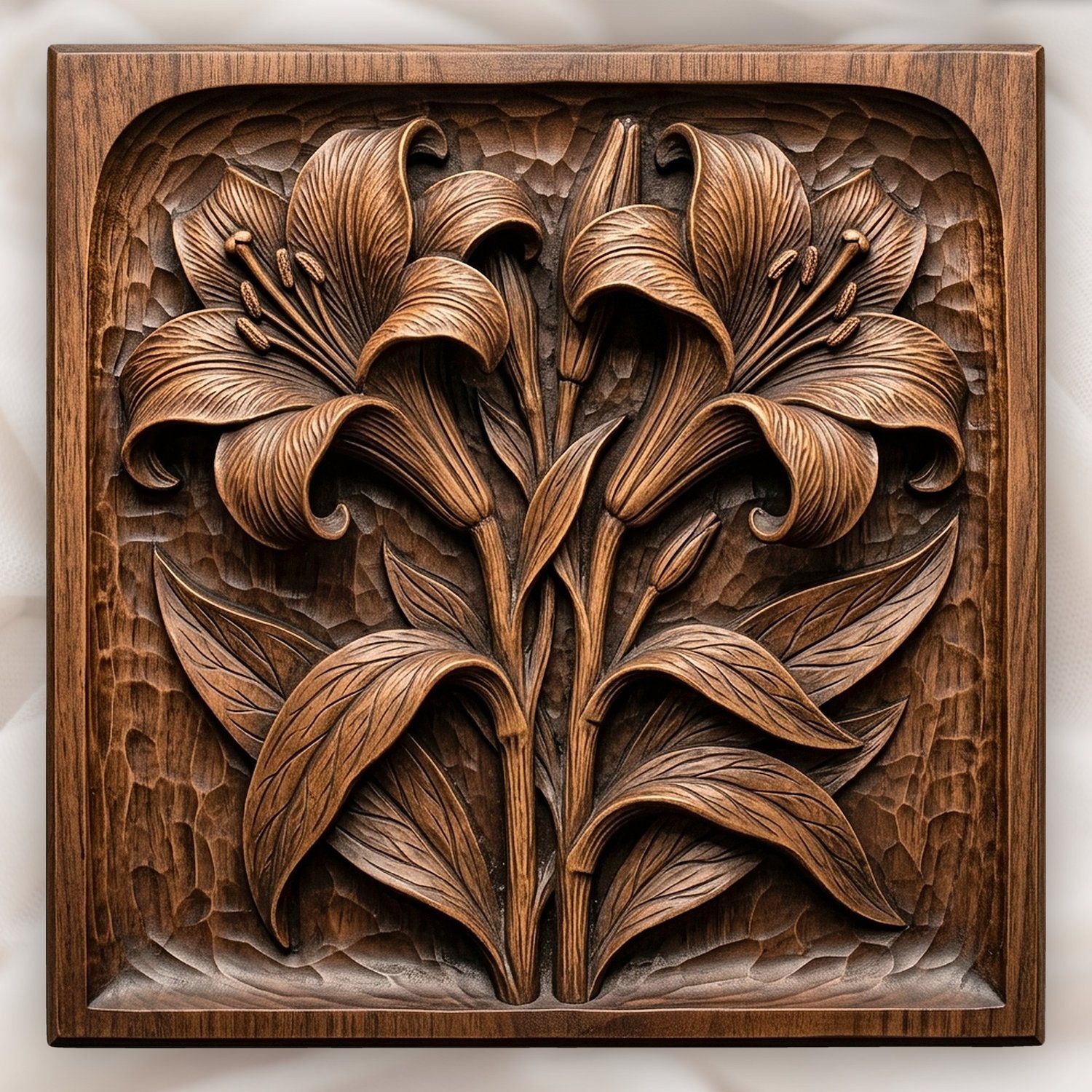 Floral Garden 11 Design CNC Relief STL bas-relief STL — view 11