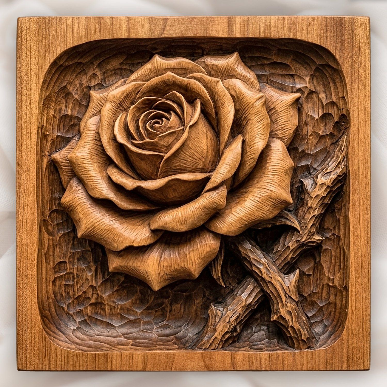 Floral Garden 11 Design CNC Relief STL bas-relief STL — view 2