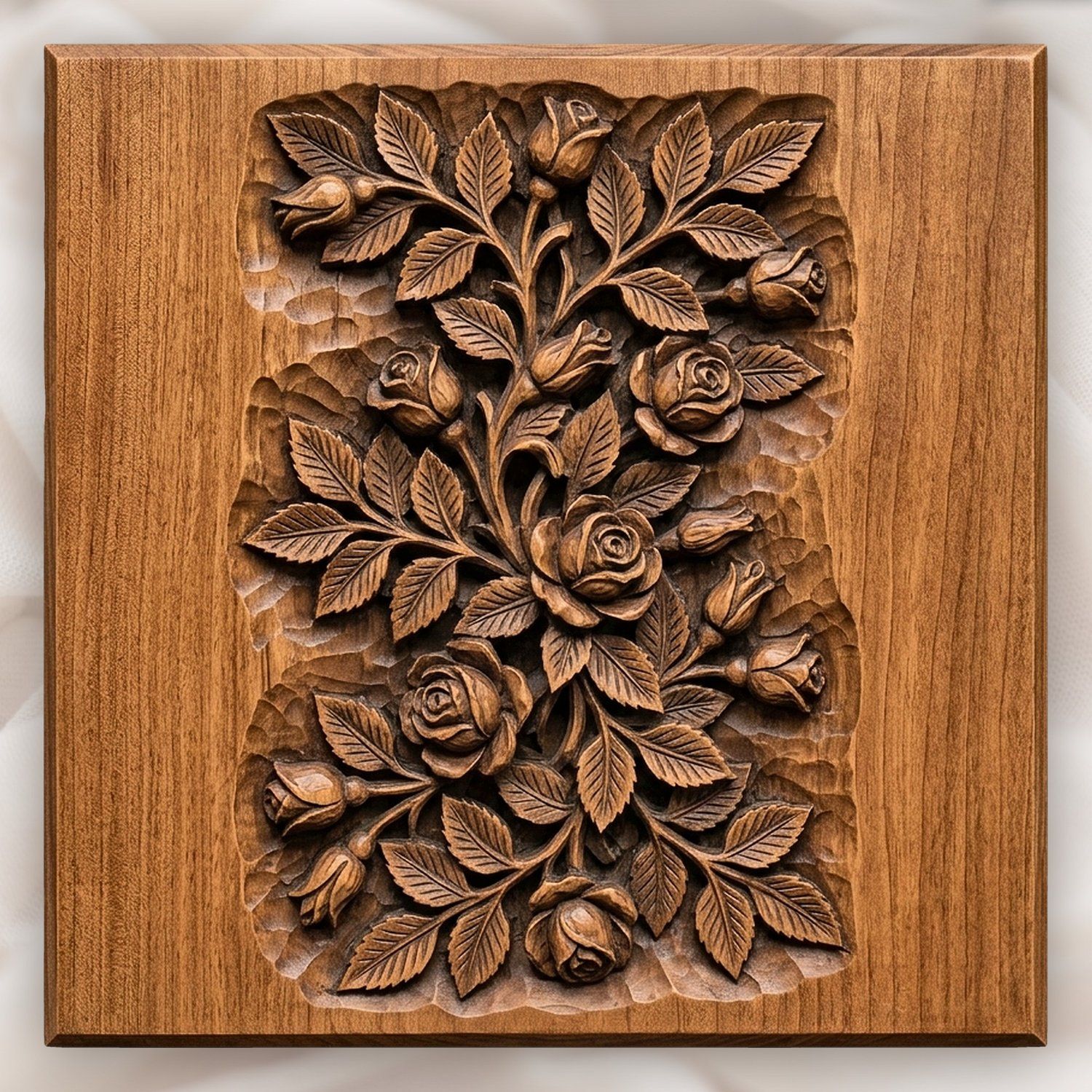 Floral Garden 11 Design CNC Relief STL bas-relief STL — view 3