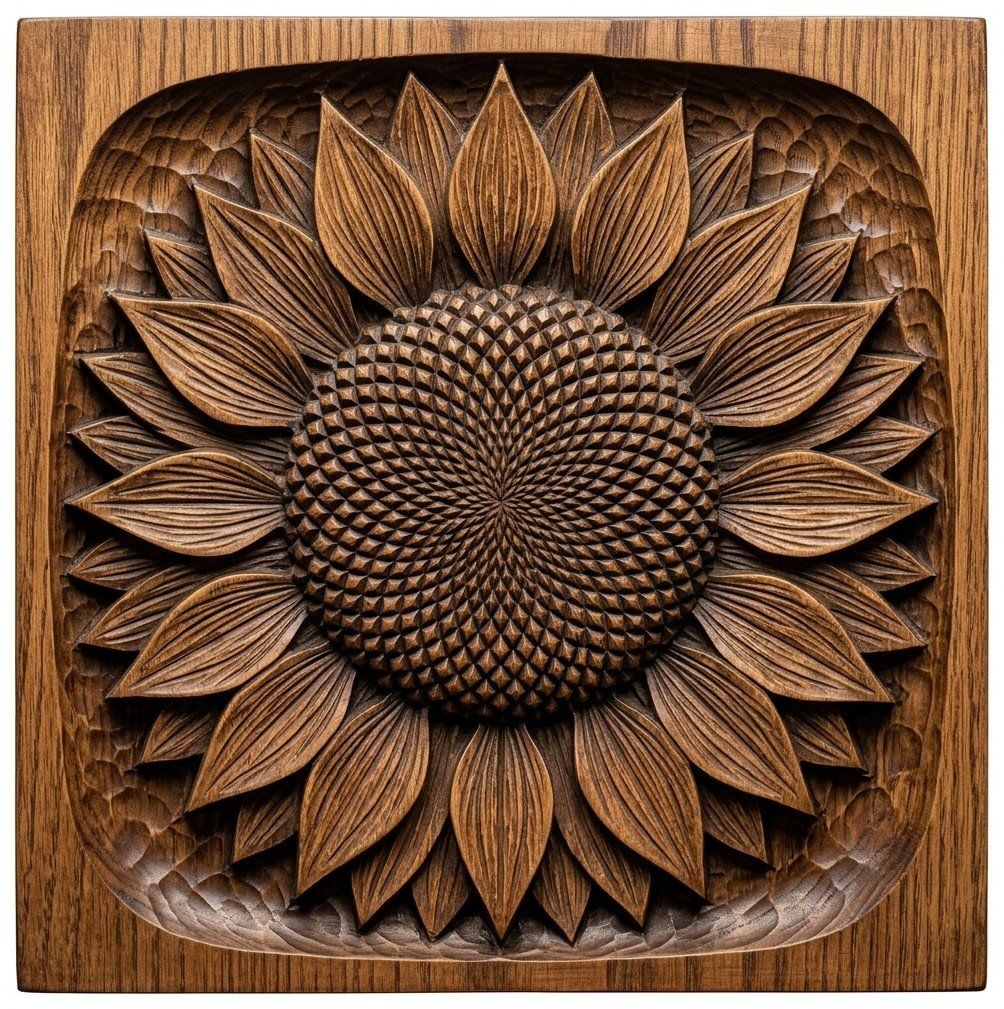 Floral Garden 11 Design CNC Relief STL bas-relief STL — view 7