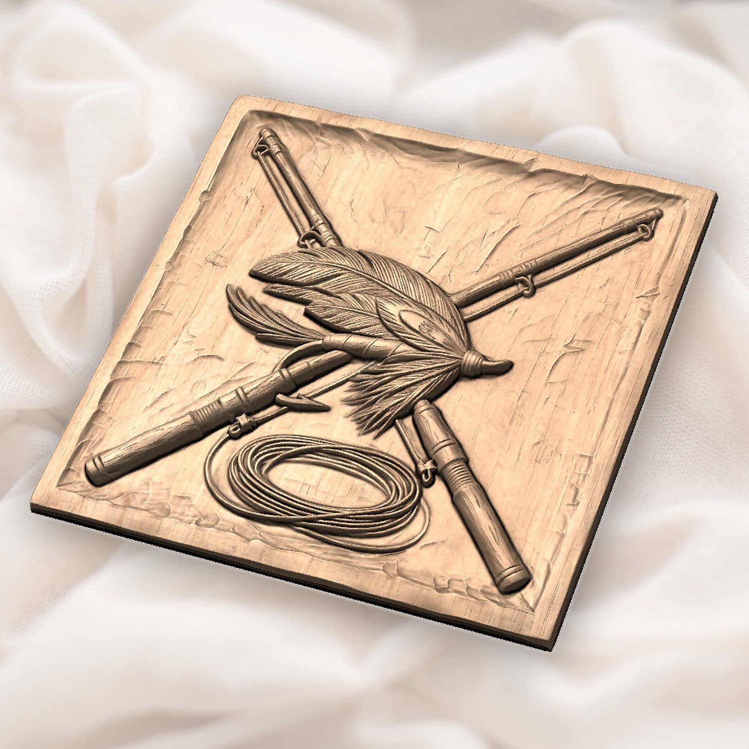 Fly Fishing Rods and Lure CNC Relief STL bas-relief STL — view 5