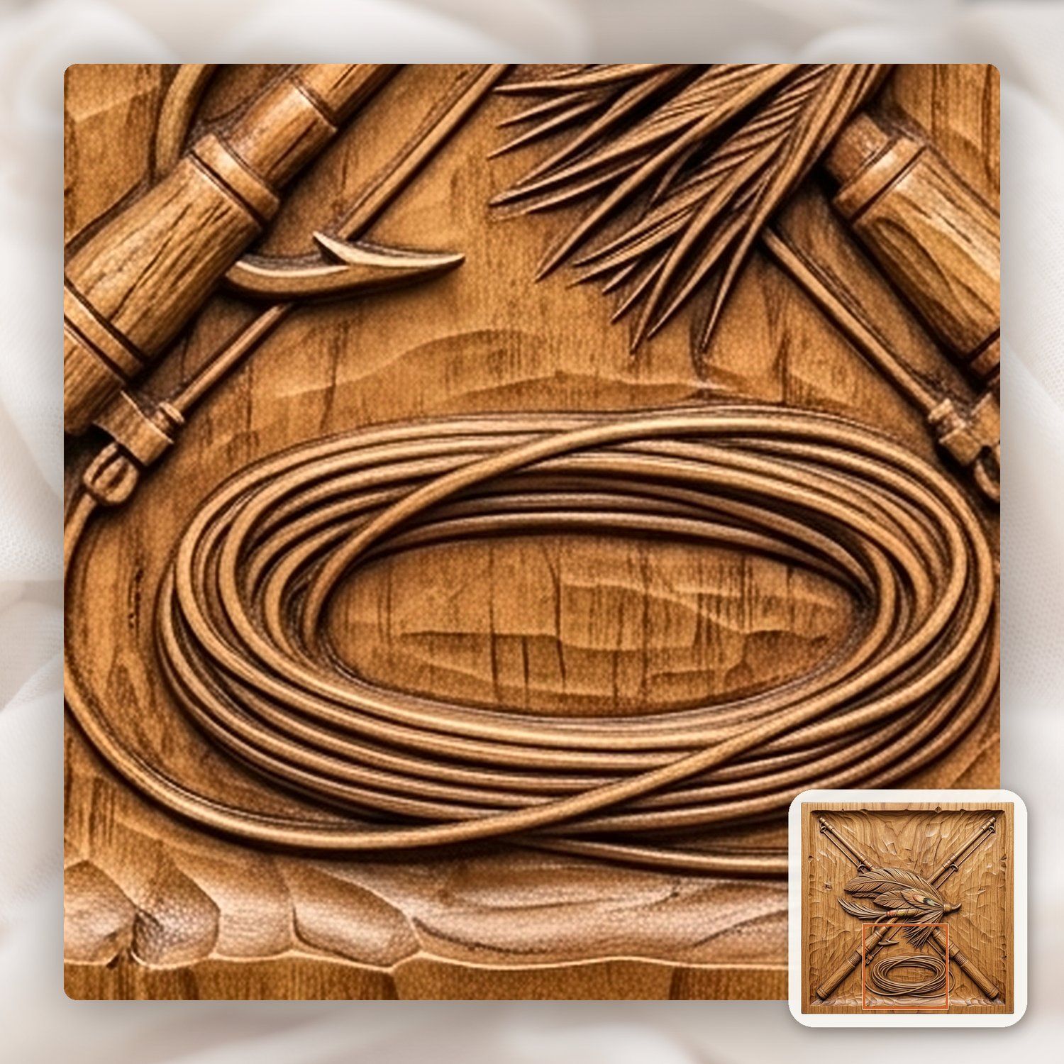 Fly Fishing Rods and Lure CNC Relief STL bas-relief STL — view 11