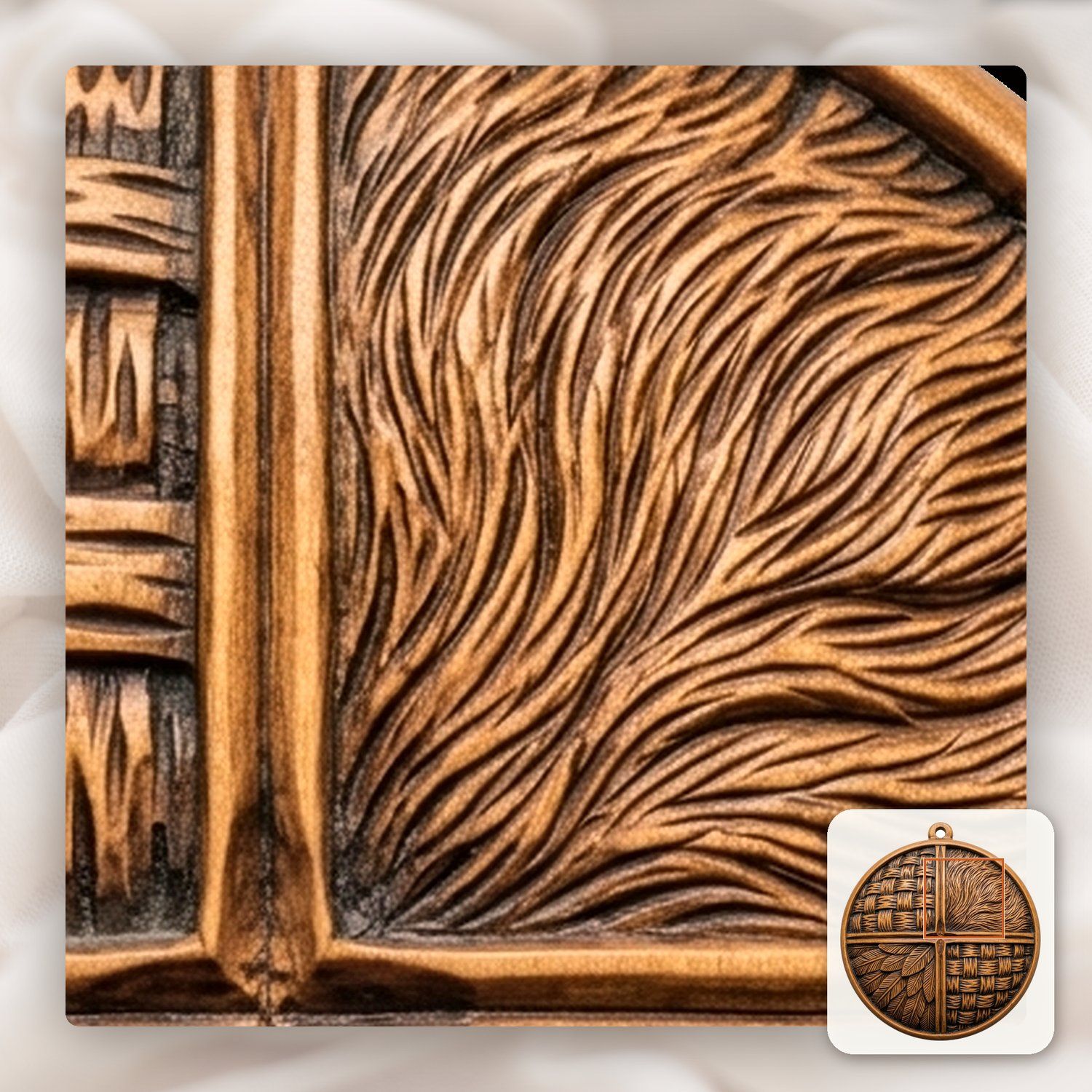 Christmas tree  Ornament CNC Relief STL bas-relief STL — view 12