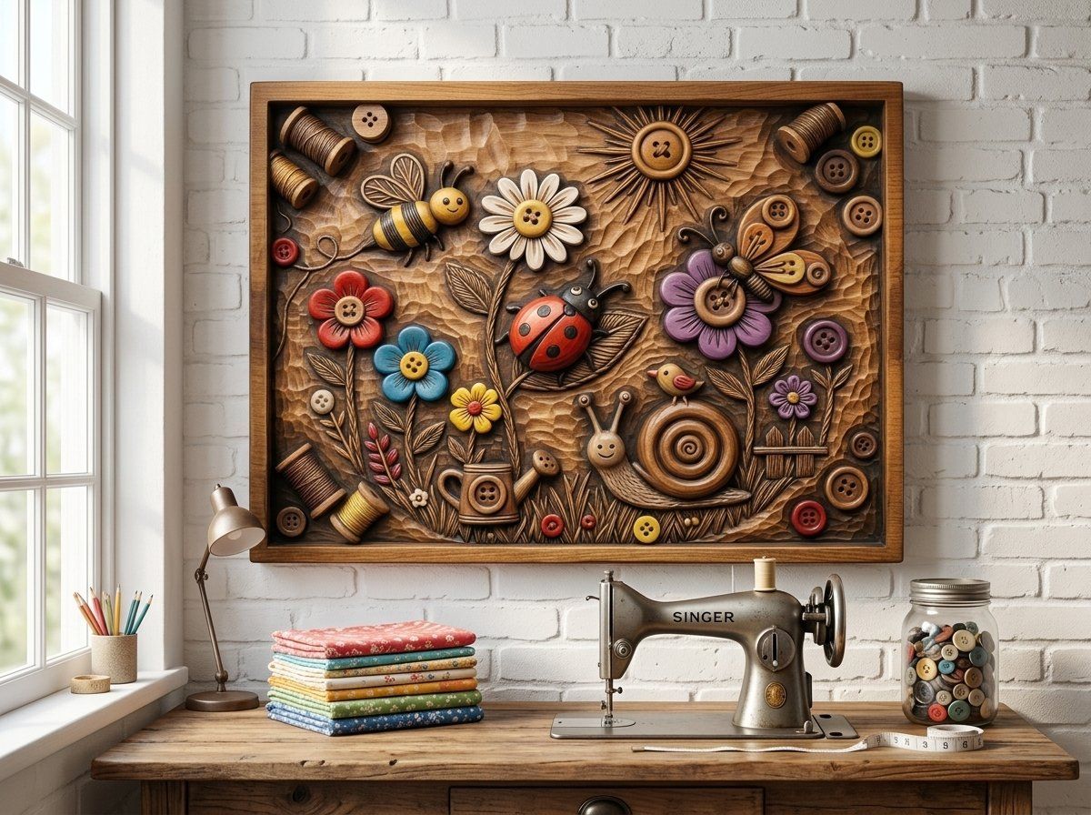 Garden Nature Scene CNC Relief STL bas-relief STL — view 12