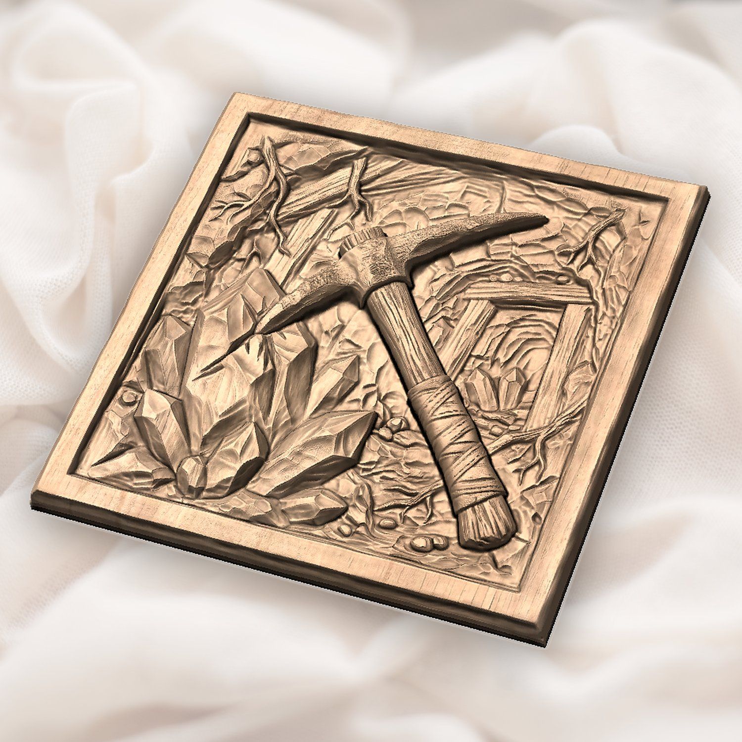 Gnome Crystal Pickaxe CNC Relief STL bas-relief STL — view 6
