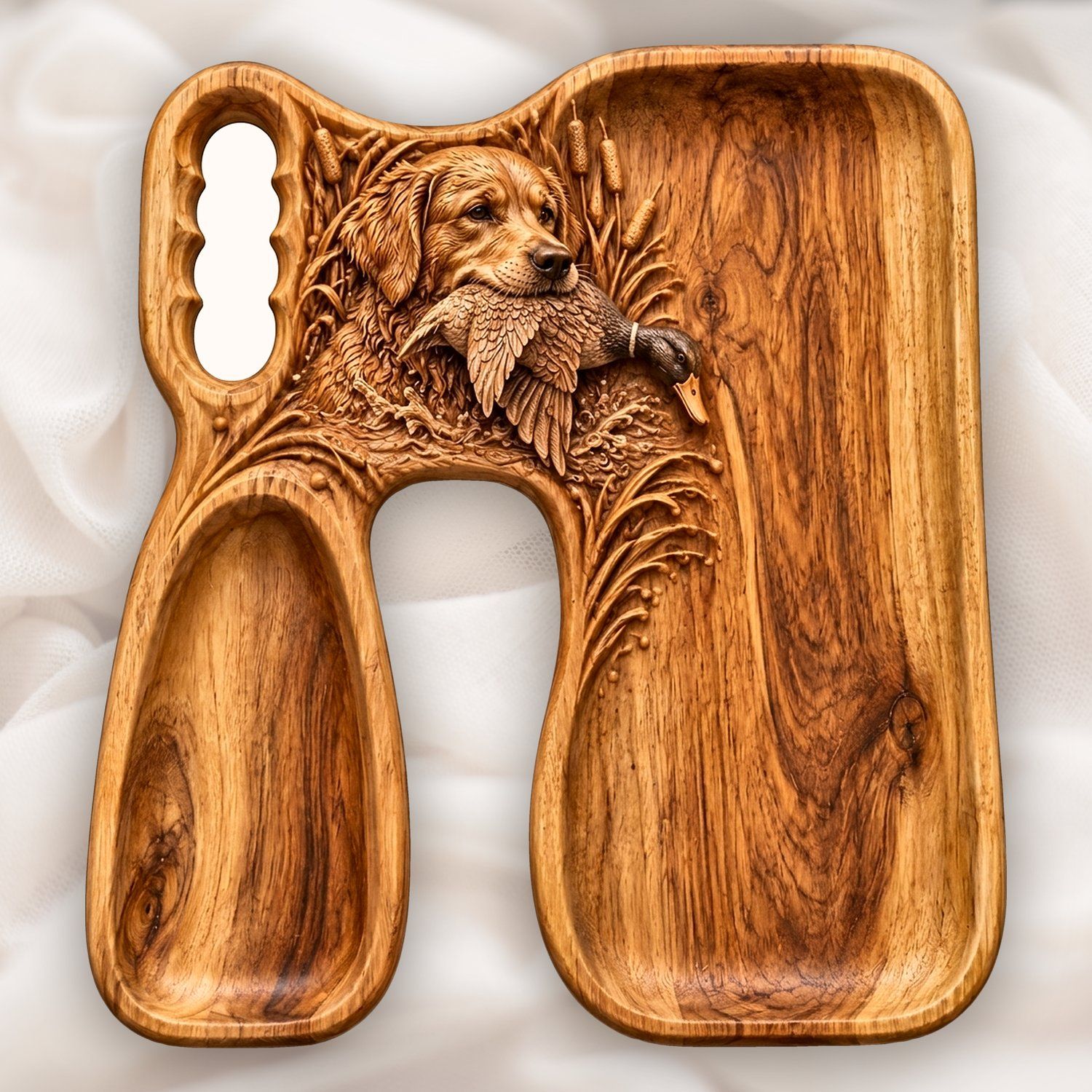 Golden Retriever Duck CNC Relief STL bas-relief STL — view 2