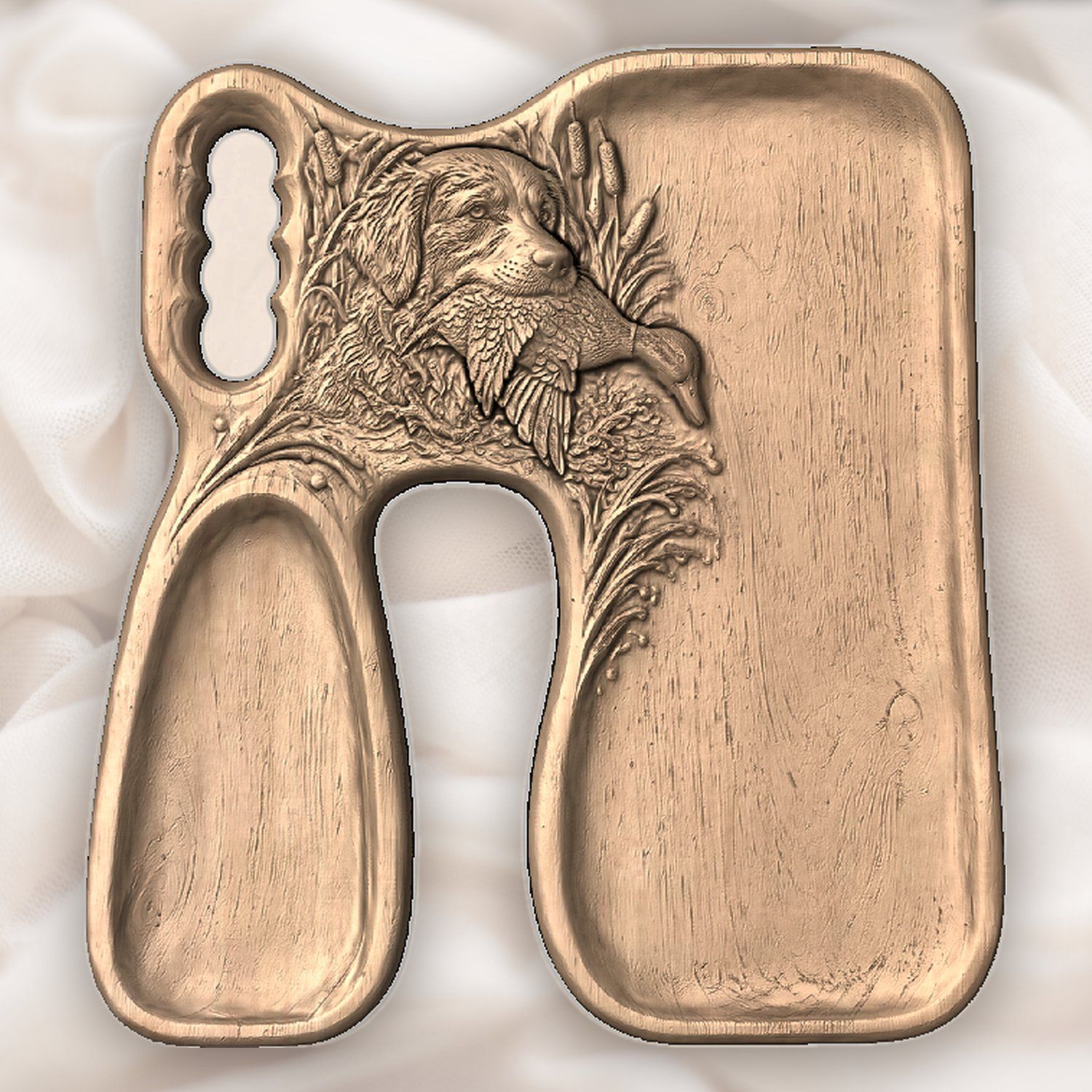 Golden Retriever Duck CNC Relief STL bas-relief STL — view 5