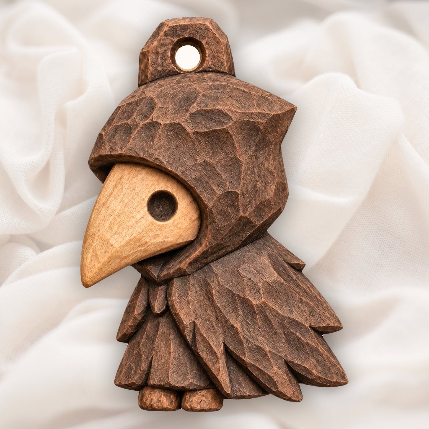 Gothic Raven Plague Doctor CNC Relief STL bas-relief STL design